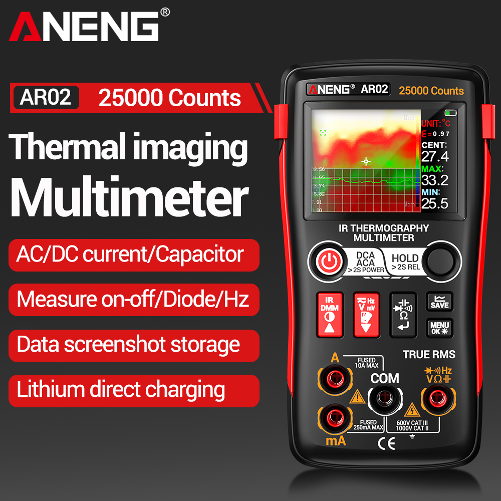 Tft Display 2.4 - ANENG Thermal Imaging Multimeter 240×240 IR