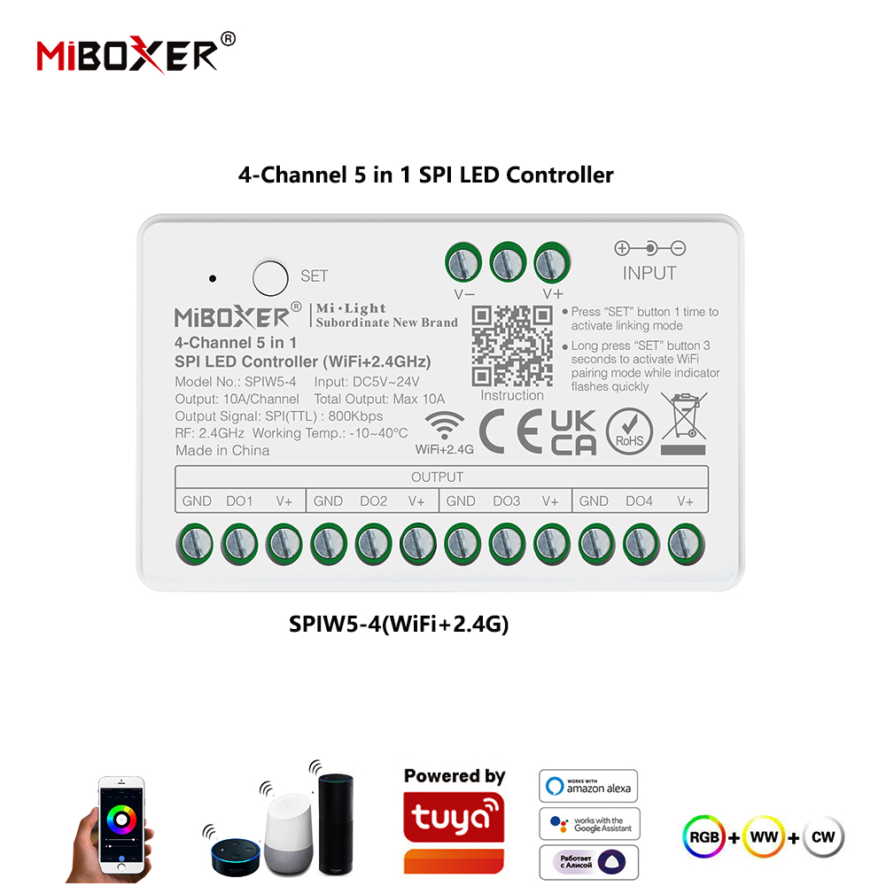 Miboxer SPIW5-4 5in1 SPI LED C - Ws2812B recension och pris
