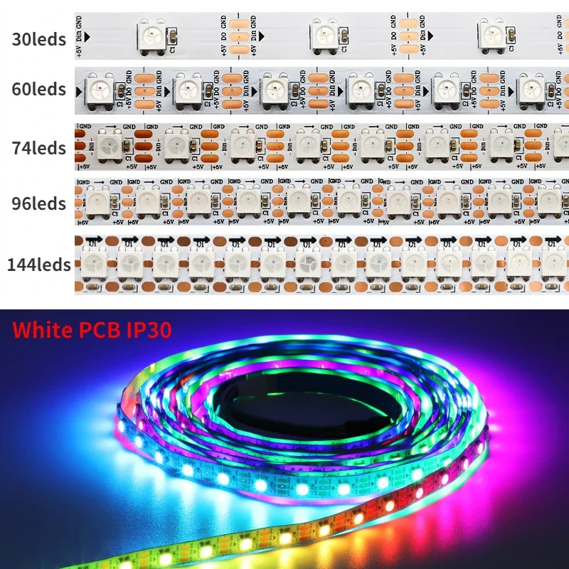 WS2812B Smart Led Strip Light  - Ws2812B Strip 5V recension och pris