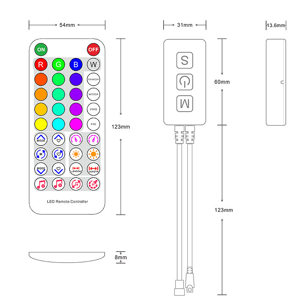 DC5-24V SP611E Bluetooth App B - Ws2812B recension och pris