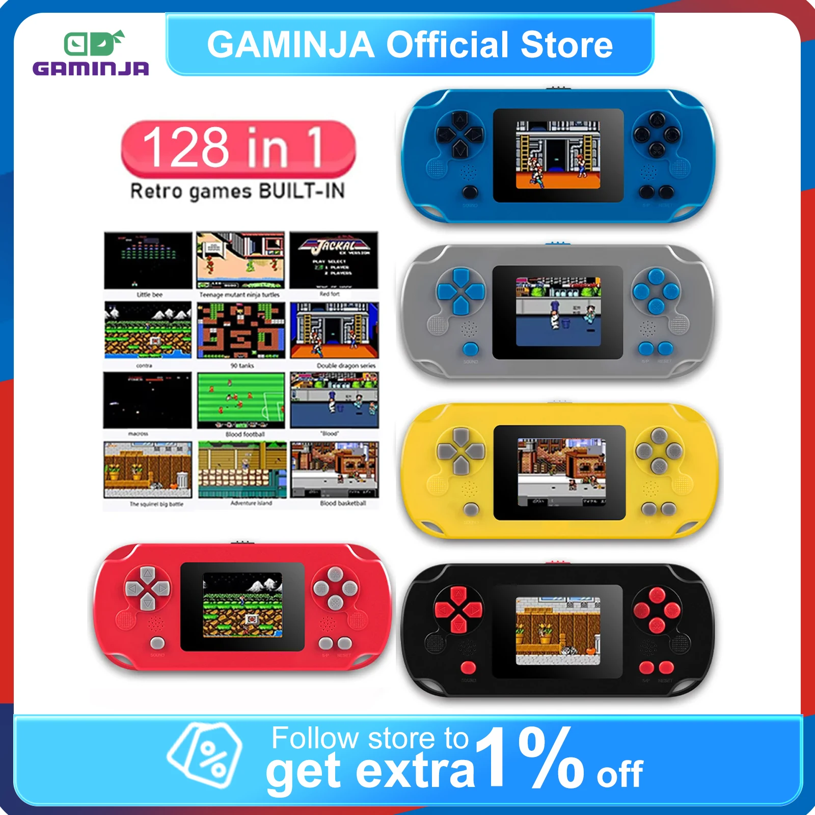 GAMINJA GC31 Classic Retro Gam - Tft Display 2.4 recension och pris