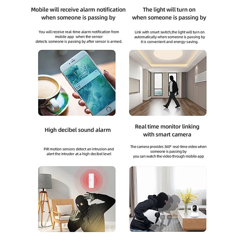 Tuya WiFi Zigbee PIR Motion Se - Pir Motion Sensor recension och pris