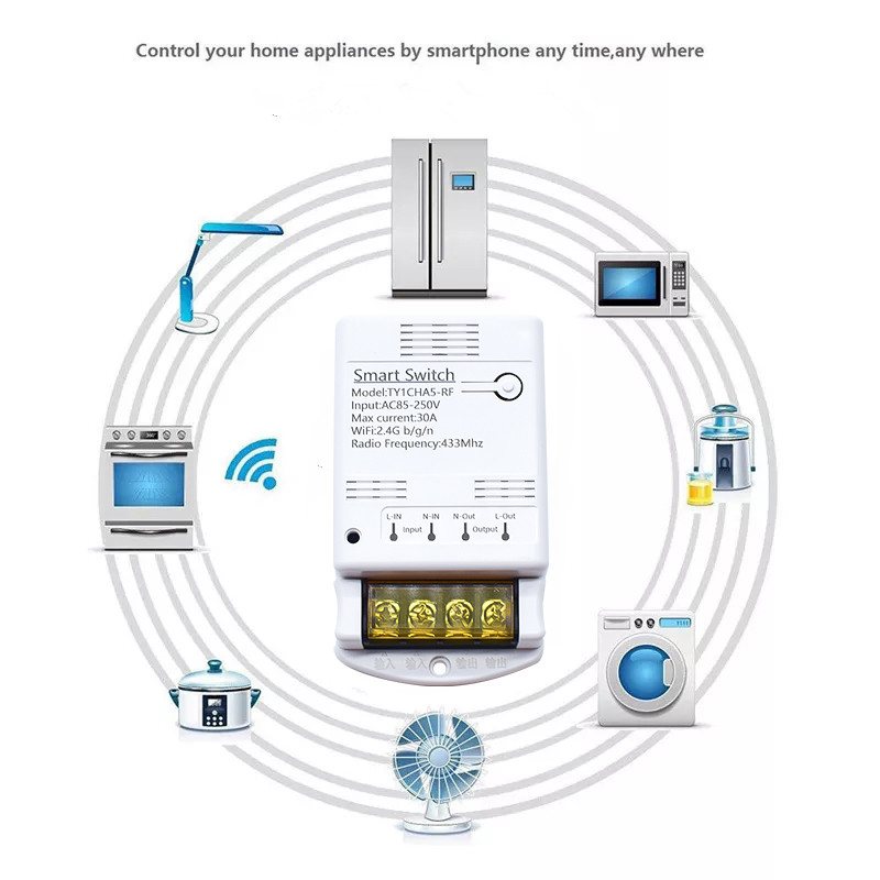 Wifi 30A Relay Module 85-250V  - Ir Remote Module recension och pris