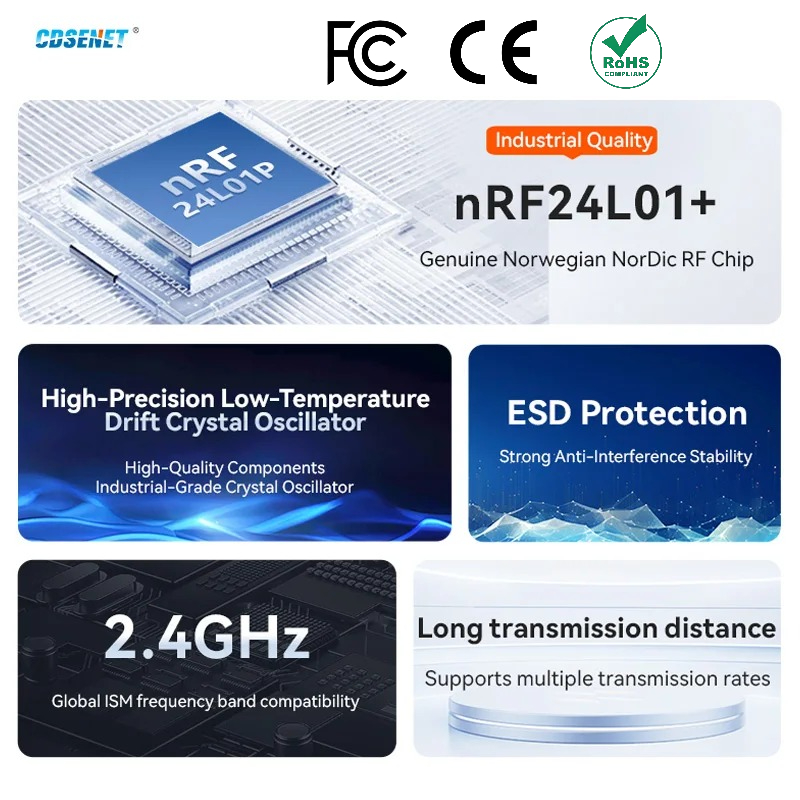 2pcs nRF24L01+ PA LNA 2.4GHz W - Nrf24L01 recension och pris