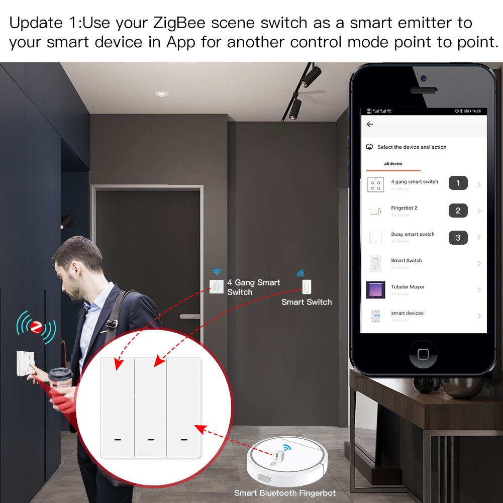MOES Tuya ZigBee Scene Switch  - Relay Module 1 Channel recension och pris