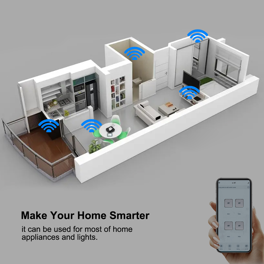Smart Tuya Switch 4CH Relay Mo - Relay Module 4 Channel recension och pris