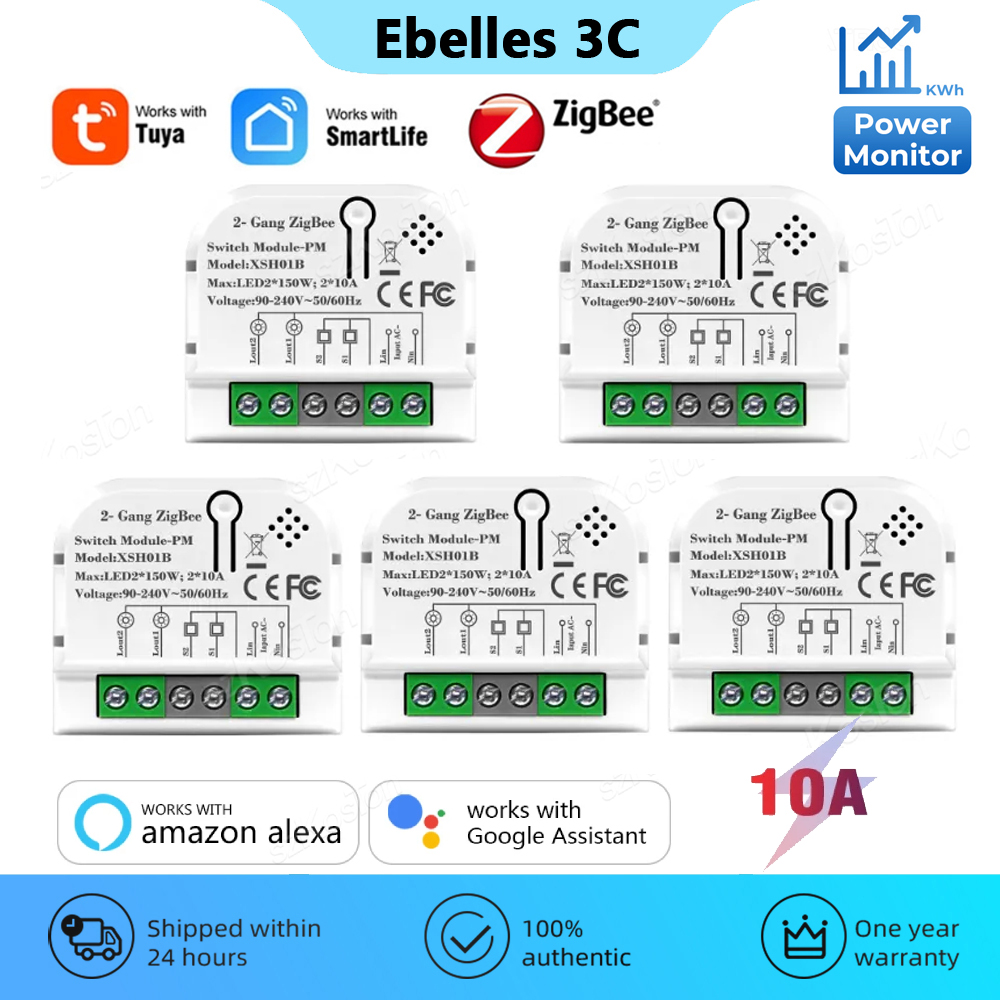 1/2 Channels 10A Tuya ZigBee S - Relay Module 1 Channel recension och pris