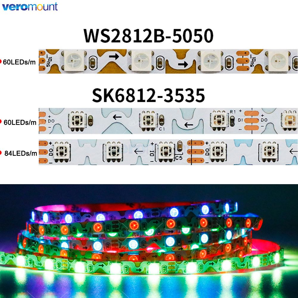 6mm Narrow With PCB S Shape Fl - Ws2812B Strip 5V recension och pris