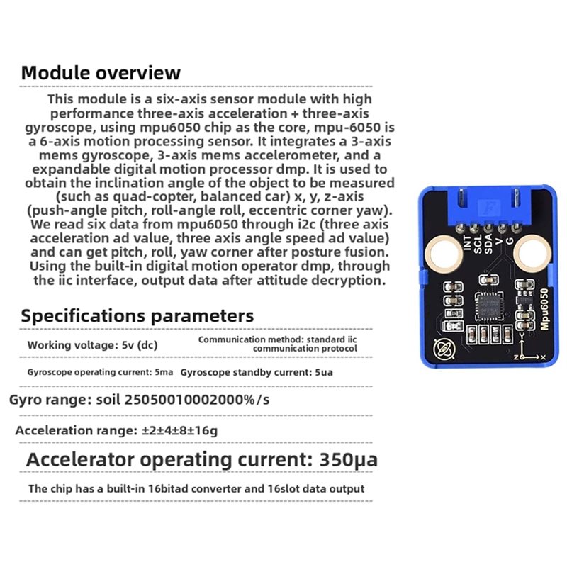 [EYEL!NEW!】 MPU6050 Six Axis S - Mpu6050 recension och pris