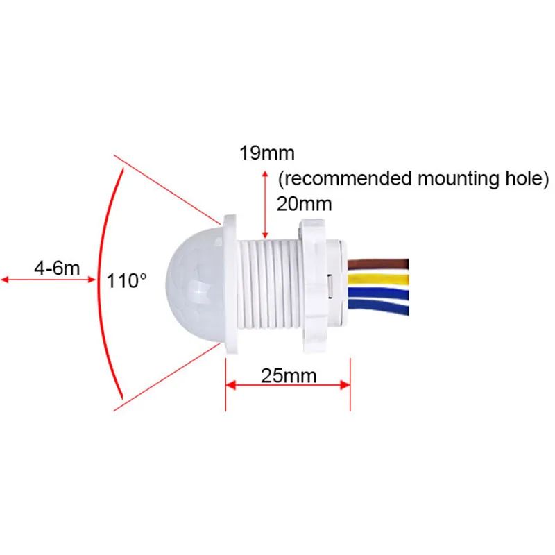 2PCS Smart PIR Sensor Detector - Pir Motion Sensor recension och pris