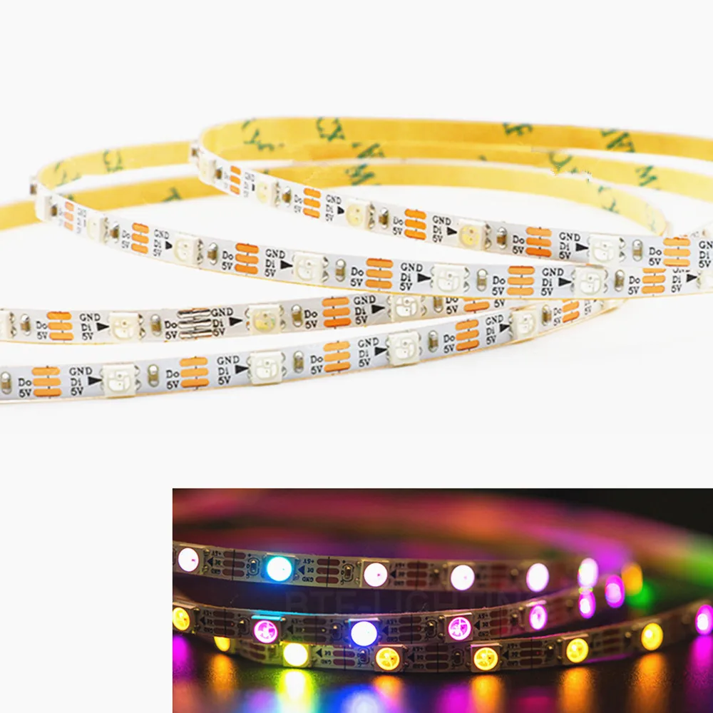 1m/2m SK6812 WS2812B 60/144 Pi - Ws2812B Strip 5V recension och pris