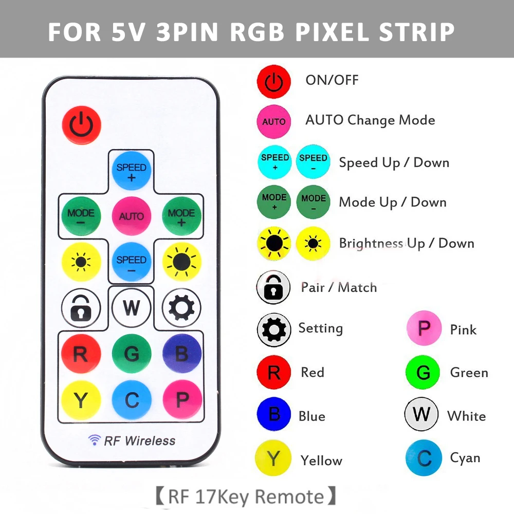 SATA Molex RGB Controller 5V 3 - Ws2812B Strip 5V recension och pris
