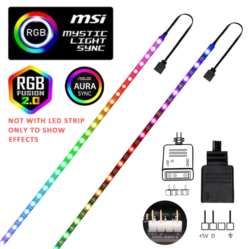 SATA Molex RGB Controller 5V 3 - Ws2812B Strip 5V recension och pris