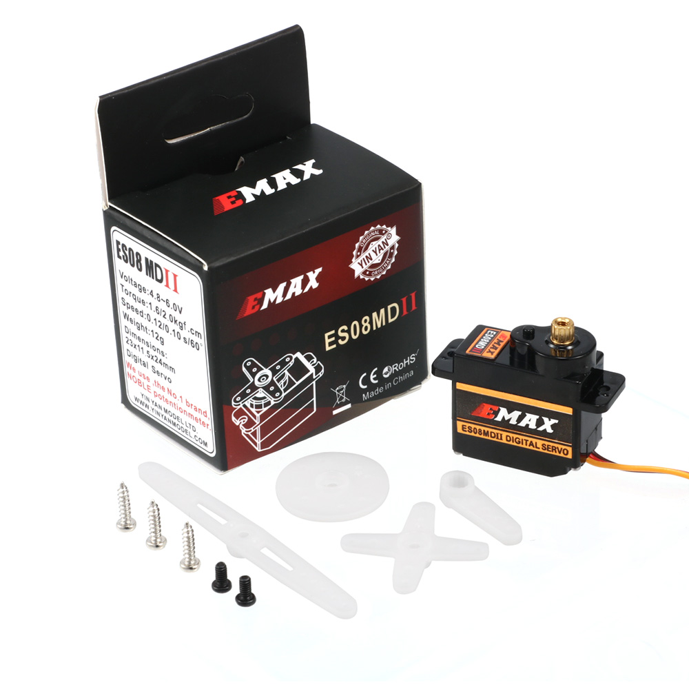 2/4/10pcs EMAX  ES08MD II Meta - Servo Sg90 recension och pris