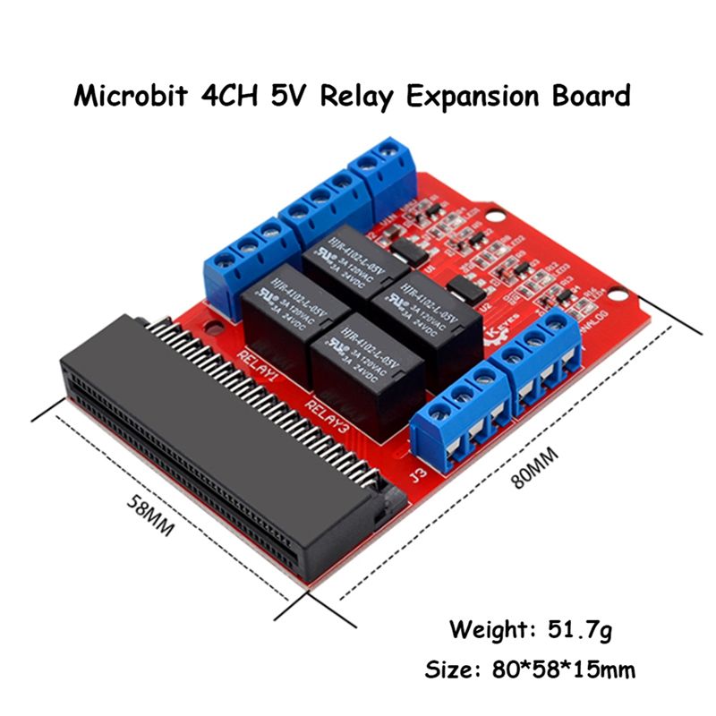A64I Microbit 4 Channel Relay  - Relay Module 4 Channel recension och pris
