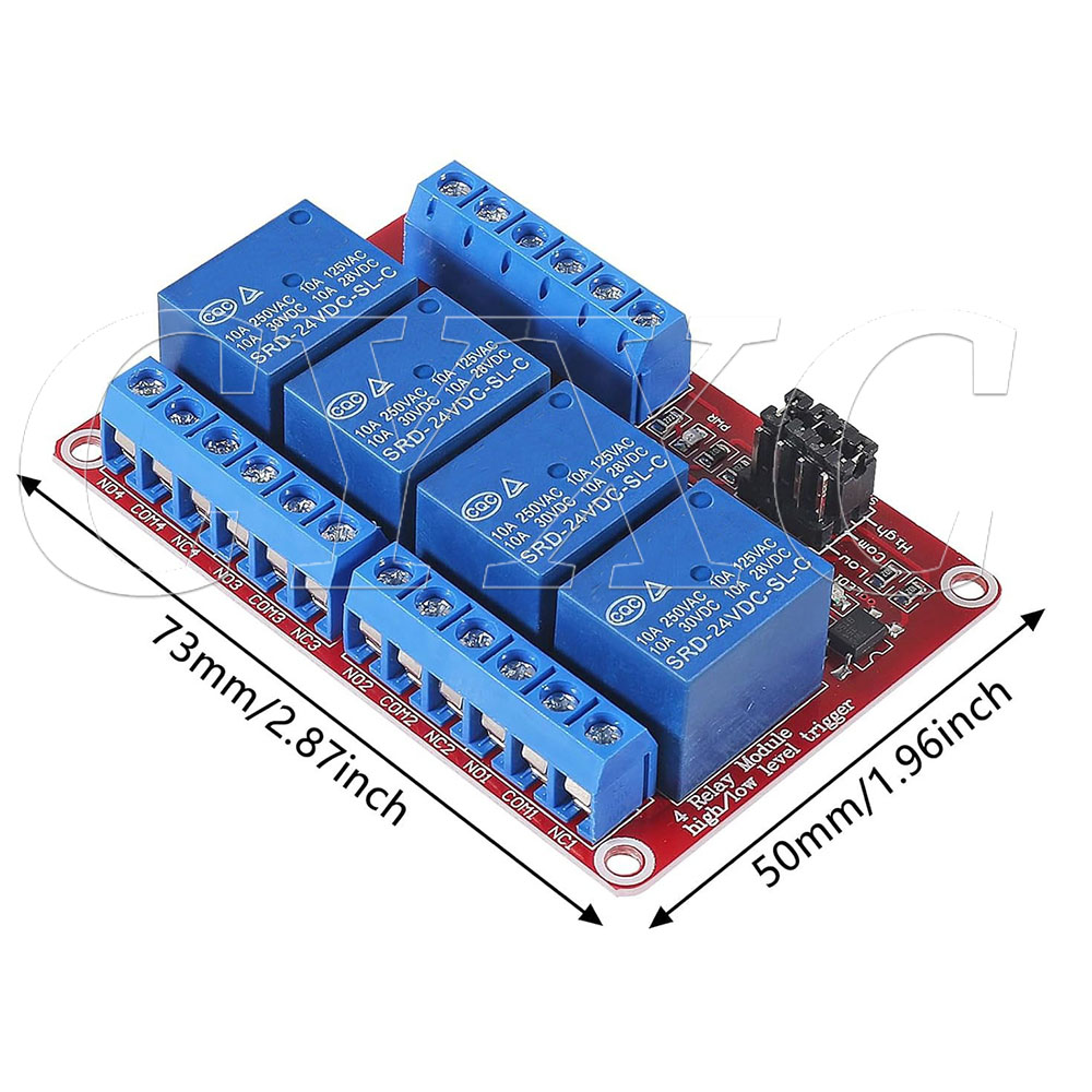 4 Channel 5V 12V 24V Relay Mod - Relay Module 4 Channel recension och pris
