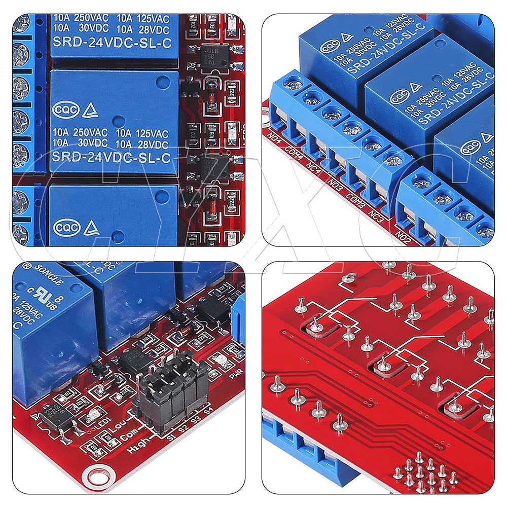 4 Channel 5V 12V 24V Relay Mod - Relay Module 4 Channel recension och pris