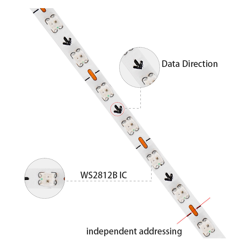 2.7mm WS2812B LED Strip Ultra  - Ws2812B Strip 5V recension och pris