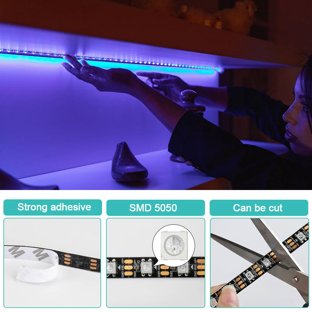 WS2812B Led Lights DC5V Smart  - Ws2812B Strip 5V recension och pris
